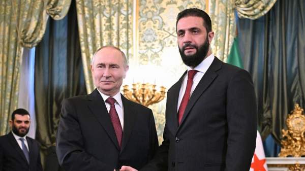 Read more about the article Аш-Шараа поблагодарил Путина за помощь в стабилизации ситуации в Сирии